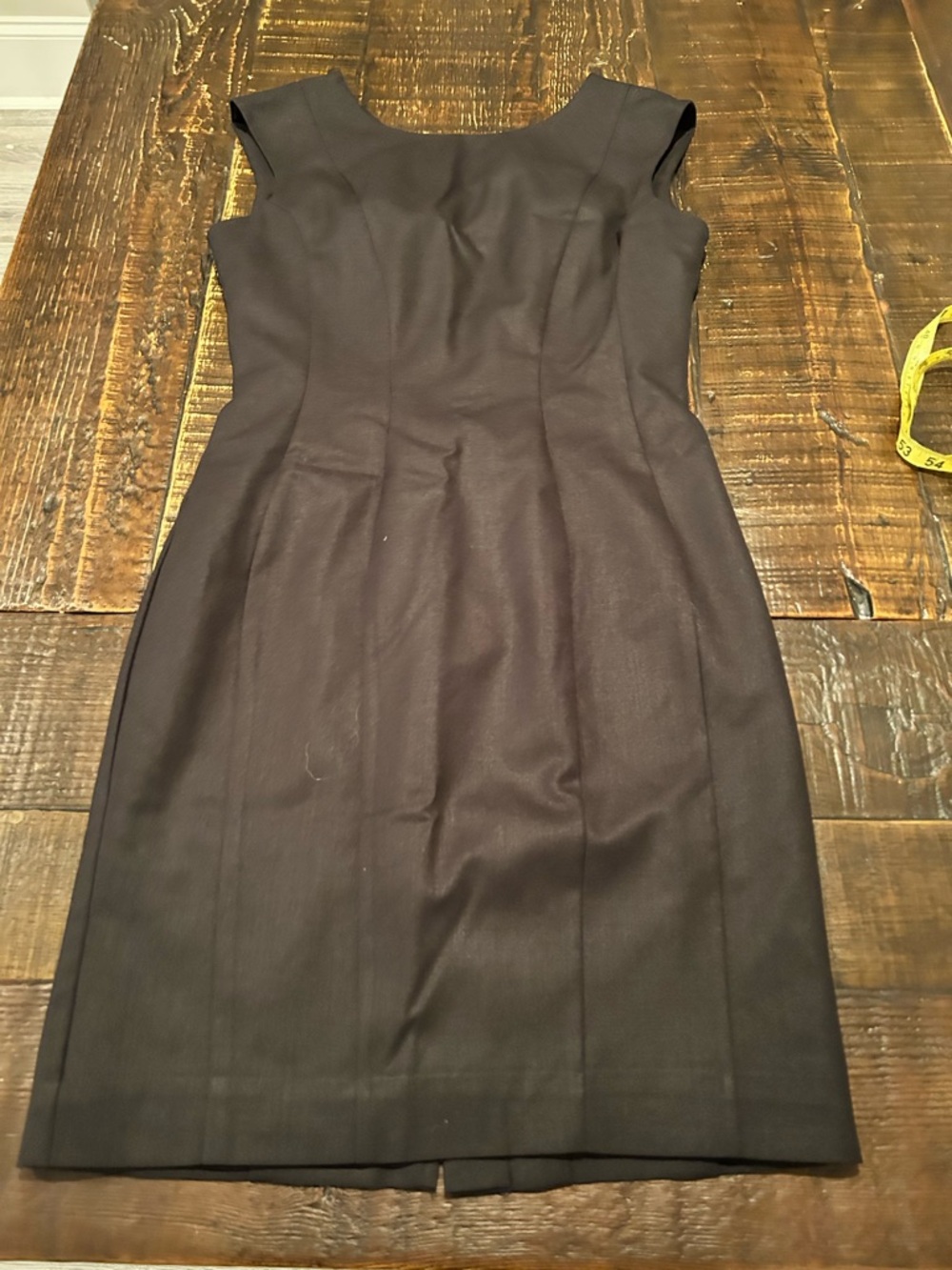H&M Black Knee Length Sleeveless Sheath Dress